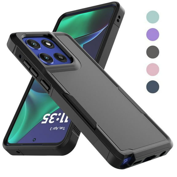 For Motorola Moto G Stylus 5G 2025 Case ,2 in 1 Phone Case for Moto G Stylus 5G 2025 6.7 inch ,Takfox Shockproof Protection Heavy Duty Armor Hard Plastic & Rubber Rugged Full Body Bumper Cover -Black