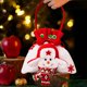thumbnail image 5 of Bolsas de regalo navideñas con muñecos de muñeco de nieve de Papá Noel - Bolsillo de cordón tejido de 8,66x7,48 pulgadas para caramelos y pequeños regalos, 5 of 6