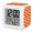 Tangerine White Pumpkin Black Orange, variant on Cute Ghosts Halloween Digital Alarm Clock for Bedrooms, Smart LED Alarm Clock with 7 Color Changing Night Light, Black White Funny Art Silent Wake Up Clocks for Sleep Study Cooking 3.2"x3.2"