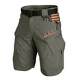 thumbnail image 4 of Patriotic Shorts for Men Patriotic Printed Distressed Washed Shorts with Pocket Outdoor Hiking Fishing Military Cargo Shorts 250 Year American Anniversary 4th Of July Golf Shorts,Green 3XL, 4 of 4