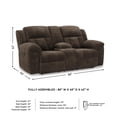 thumbnail image 5 of Signature Design by Ashley Furniture Frohn Chocolate Reclining Loveseat, 5 of 16