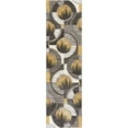 thumbnail image 2 of Well Woven Ruby Yolo Modern Contemporary Gold Abstract Shape 2' x 7' Runner Area Rug, 2 of 6