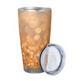 thumbnail image 2 of KLL Sparkling Orange and Black Print 40oz Stainless Steel Insulated Car Cup with Spillproof Lid - Keep Your Drink Hot or Cold on the Go-Straw Three-piece Set, 2 of 8