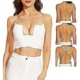 thumbnail image 1 of Sujetador con espalda baja para mujer, sujetador sin espalda con escote en forma de U profundo y levantamiento de alambre, adecuado para todos los estilos, 1 of 5