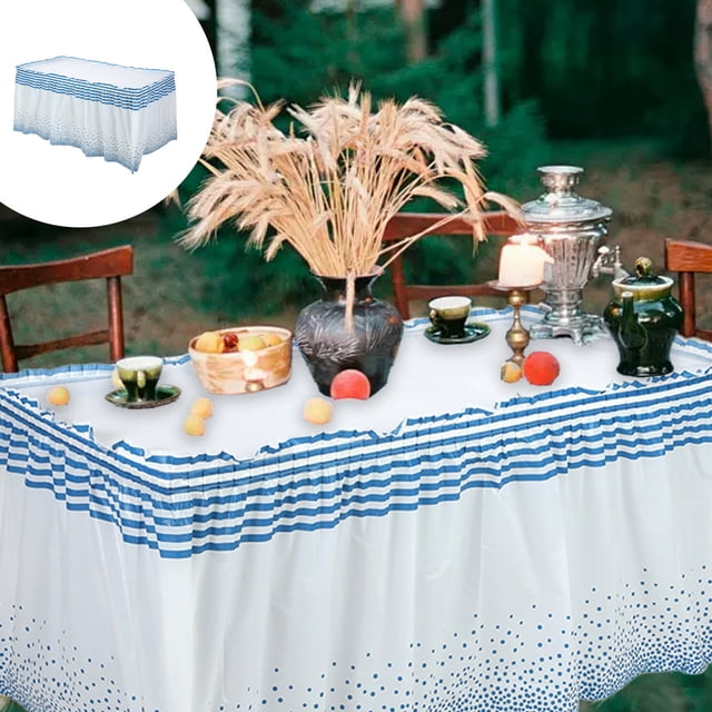 PALIFEUR Household Essentials Table Skirt Party Table Skirt Desk Skirt Falda Table Skirts For Rectangle Tables