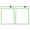 Green, variant on 2Pcs Erasable Hanging Plastic File Bags Transparent Document Storage Pouch Pockets Green Plastic