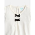 thumbnail image 2 of Wonder Nation Baby Girls Bow Top and Paperbag Waist Pants Set, 2-Piece, Sizes 0/3M-24M, 2 of 3