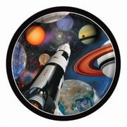 Outer Space Paper Cake & Dessert Plates - 7 in. - 8 per Case - Case of 12
