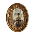 thumbnail image 2 of Marco de fotos ovalado vintage de 5,8 x 7,3 pulgadas, galería de fotos, arte montado en la pared o mesa, accesorio antiguo para fiestas de, 2 of 9
