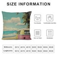 thumbnail image 5 of COMIO  Vintage Car Pillows Covers Tropical Ocean Beach Palms Car Surfboard Decorative Throw Pillow Cushion Cases Accent Pillow Covers for Sofa Bed Car Couch, 5 of 5