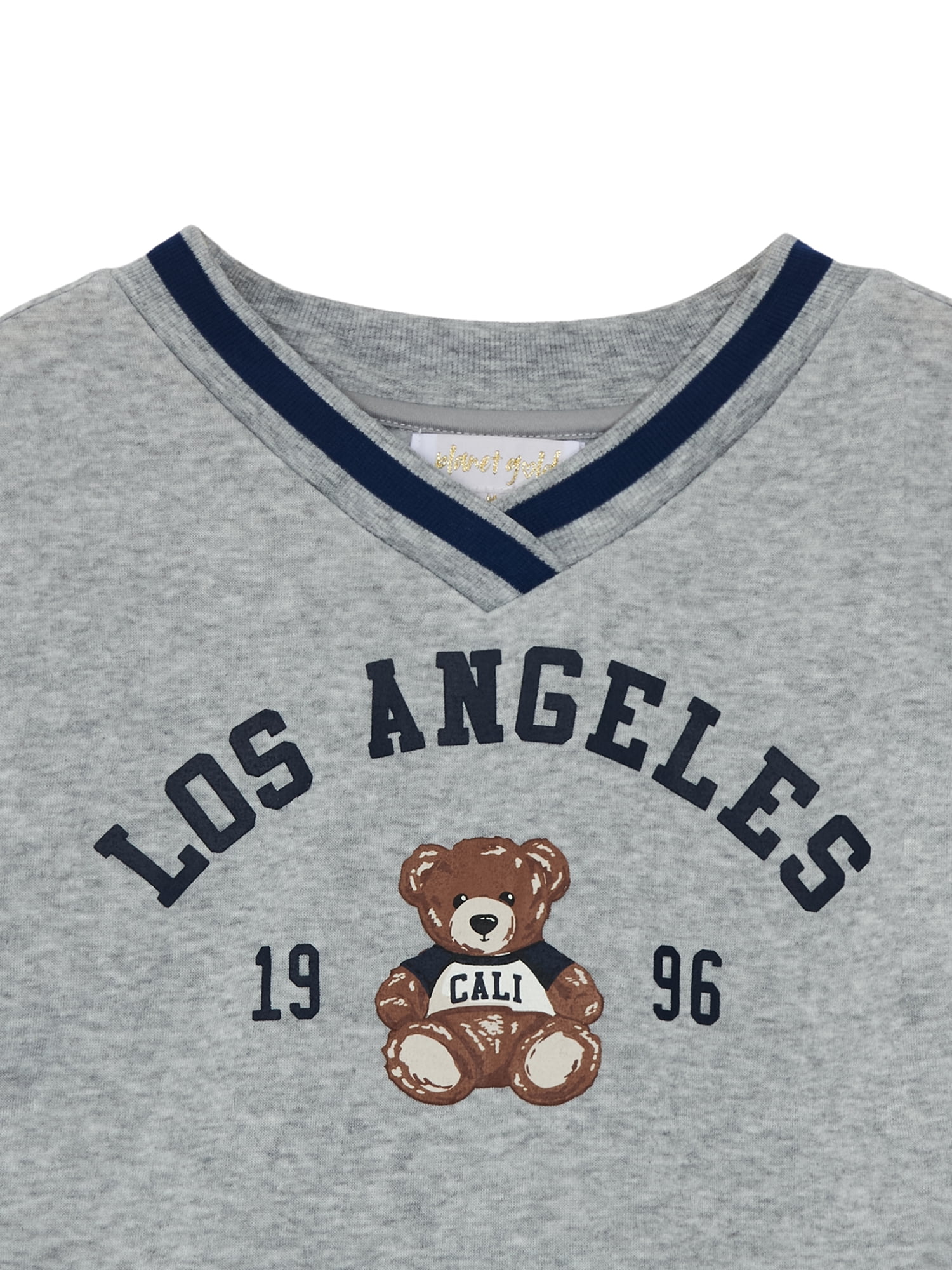 Planet Gold Girls Los Angeles V-Neck Sweatshirt, Sizes 4-18
