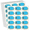 Blue, variant on 450 Pcs 2 x 3 inch Colorful Dollar Sign Burst Price Tag Stickers - Removable Writeable Labels for Garage, Yard & Flea Markets