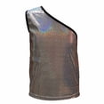 thumbnail image 5 of Ticikt Kids Girls One-Shoulder Sequins Dance Crop Tops Jazz Hop Stage Performance Tank Vest Dancewear, 5 of 5