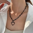 thumbnail image 2 of Collar de alambre de púas para mujer, gargantilla gótica de alambre de púas con espinas en forma de corazón, collar de cadena Punk de Hip Hop, regalo de joyería para niñas, 2 of 5