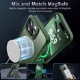 thumbnail image 2 of Funda de teléfono Newfuture diseñada para iPhone 16 Pro, color verde oscuro, 2 of 7