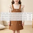 thumbnail image 3 of JUMEYU Toddler Girls Printed Shoulder Strap Dress and Long Sleeve Top Set Fall Outfit 4T 5T (Khaki,4-5 Years), 3 of 9