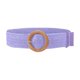 thumbnail image 4 of Cinturón de poliéster para mujer, elegante, ajustable, de color sólido, con frenillo bilateral, 4 of 4