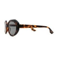thumbnail image 3 of Mod Womens Beveled Geometric Round Oval Sunglasses Tortoise Black, 3 of 4