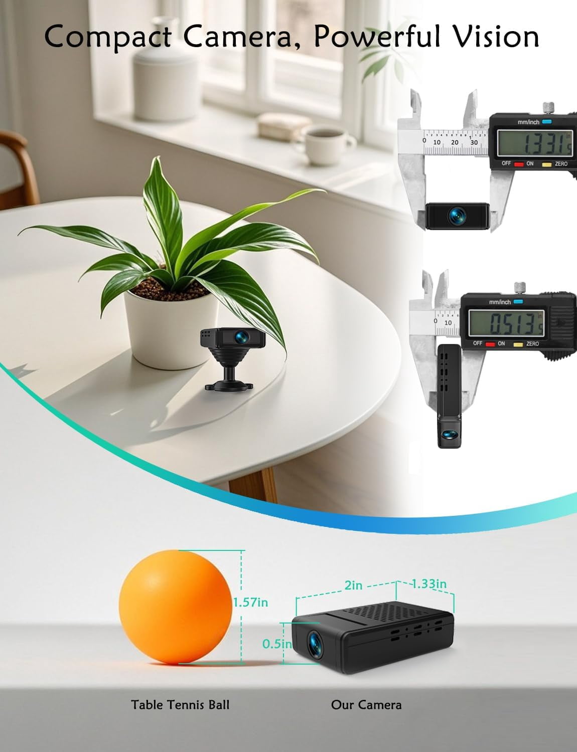 Mini Security Camera,Wireless Micro Camera with 180°Rotating Lens, Free 1-Year Cloud Storage, 4K WiFi Wireless Surveillance,Motion Detection,Auto Night Vision for Family Monitoring Access Control