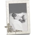 thumbnail image 1 of Fashion Silver-Tone Ivory Enameled Baptism 4X6 Photo Frame (7 X 5.5) Made In China gm19098, 1 of 4