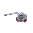 thumbnail image 4 of Hydraulic Pressure Ball Valve 1/2 Female Thread Carbon Steel Two-position Three-way High Pressure Ball Valve ,Durable, 4 of 6