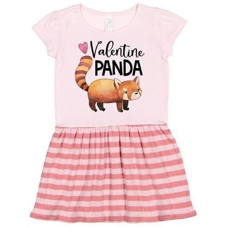 

Inktastic Valentine Panda Cute Red Panda Gift Toddler Girl Dress