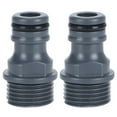 thumbnail image 3 of ANGGREK Quick Connector,Tap Nipple,2Pcs G1/2 Male Thread Quick Connector Nipple Garden Hose Tap Nipple Adapter Irrigation Tool, 3 of 8