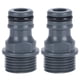 thumbnail image 2 of Conector rápido de rosca macho ANGGREK para manguera de jardín 2 uds, 2 of 8