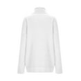 thumbnail image 5 of XFLWAM Women's Turtleneck Oversized Sweaters Fall Long Batwing Sleeve Spilt Hem Tunic Pullover Sweater Knit Tops White XXL, 5 of 6
