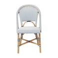 thumbnail image 5 of Kids Bistro Rattan Chair Handmade Manau Rattan Child Dining Playroom Seating for Meals, Crafts, Reading Nooks, White, 5 of 6
