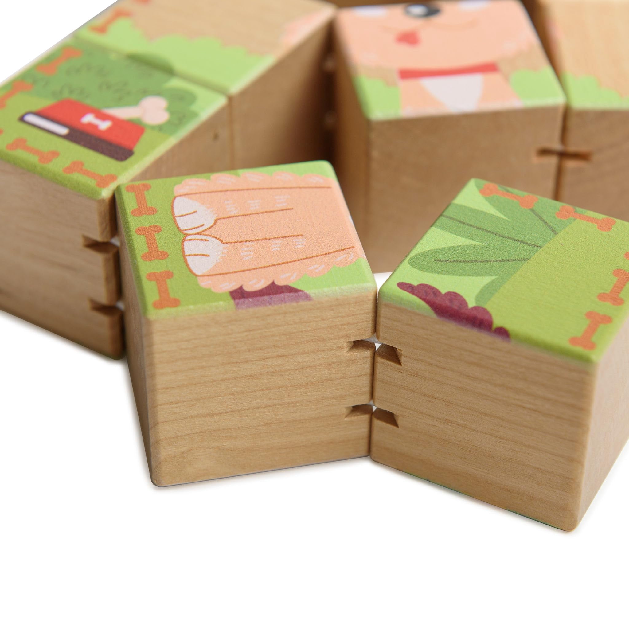 Tumbling Wooden Animal Block Puzzle Ages 2-5