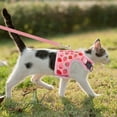 thumbnail image 3 of Cute Strawberry Print Princess Cat Kitten Harness and Leash Escape Proof Also for Dog and Rabbit Leash, 3 of 6