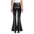 thumbnail image 3 of Just Polly Juniors' Faux Leather Flare Pants, 3 of 5