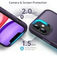 thumbnail image 5 of Designed for iPhone 11 Case, [Compatible with Magsafe] Slim Anti-Scratch Shockproof Case for iPhone 11 6.1 inch, Dark Purple, 5 of 12