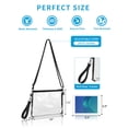 thumbnail image 2 of Bolso transparente Bagenius aprobado por el estadio con correas extraíbles para trabajo y eventos, 2 of 5
