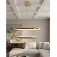 thumbnail image 4 of Lámpara Led Cityluz Colgante 2 Aros Dorado 65w 3 Tonos, 4 of 5