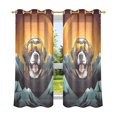 thumbnail image 2 of Dog Mountains Sun Blackout Curtains Thermal Insulation 63 inch Grommet for Bedroom Living Room Bathroom Kitchen Windows 2 Pack, 2 of 6