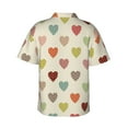 thumbnail image 3 of Goofa Heart Polka Dot Hawaiian Shirt for Men, Unisex Summer Beach Casual Short Sleeve Button Down Shirts,Aloha Tropical Floral print shirt-, 3 of 9