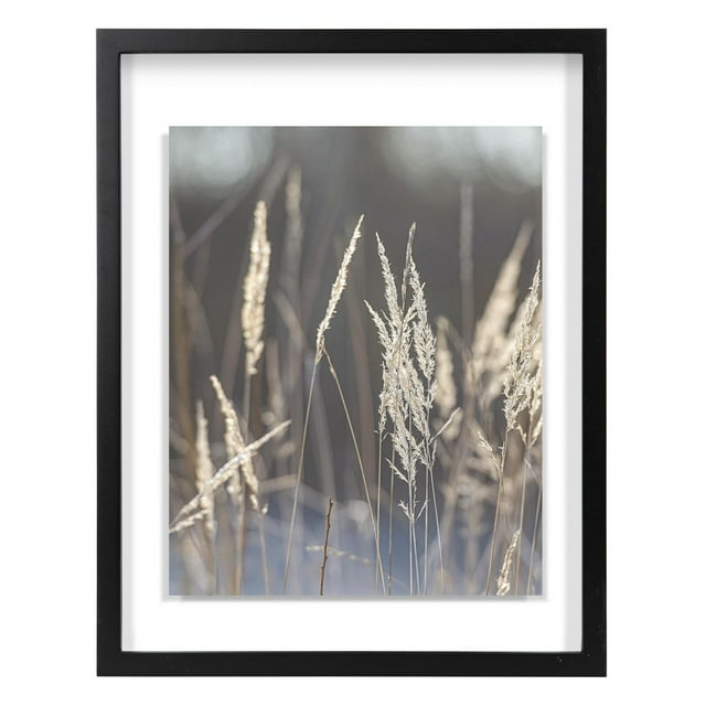 DesignOvation Gallery Float 14" x 18" Black Picture Frame