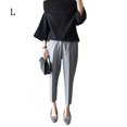 thumbnail image 1 of Pantalones de traje Mujer Primavera Estudiante Recto Suelto Casual Pantalón largo, Gris, L Inevent AP001316-03B, 1 of 7