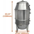 thumbnail image 2 of EQCOTWEA Charcoal Roast Duck Oven Barbecue Roaster Grill Oven Stainless Steel 23.6" Dia., 2 of 6