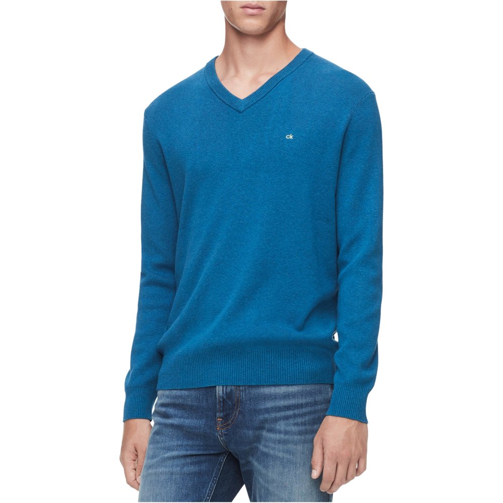 Calvin Klein Calvin Klein Mens Ribbed VNeck Pullover Sweater