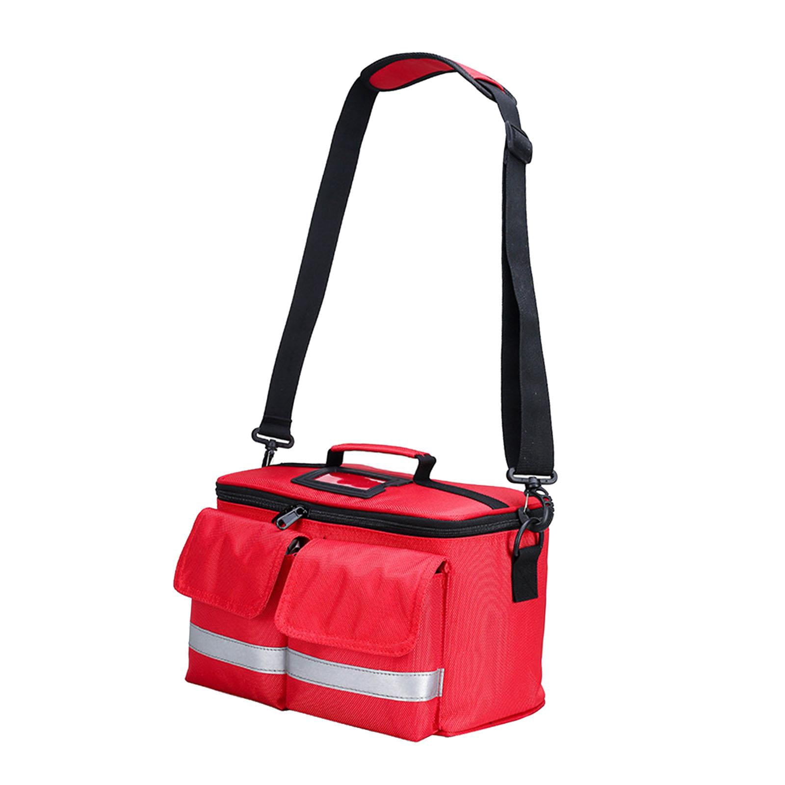 Wswqop First Aid Bag Bottle Organizer Storage Pouch Portable Zippered First Aid Kit Bag