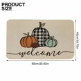 thumbnail image 2 of DERONA Fall Thanksgiving Decorative Door Mat Farmhouse Happy Fall Yall Doormat Autumn Buffalo Plaid Doormats Non Slip Fall Indoor Floor Mat Low Profile Entryway Rug for Autumn Holiday, 2 of 7