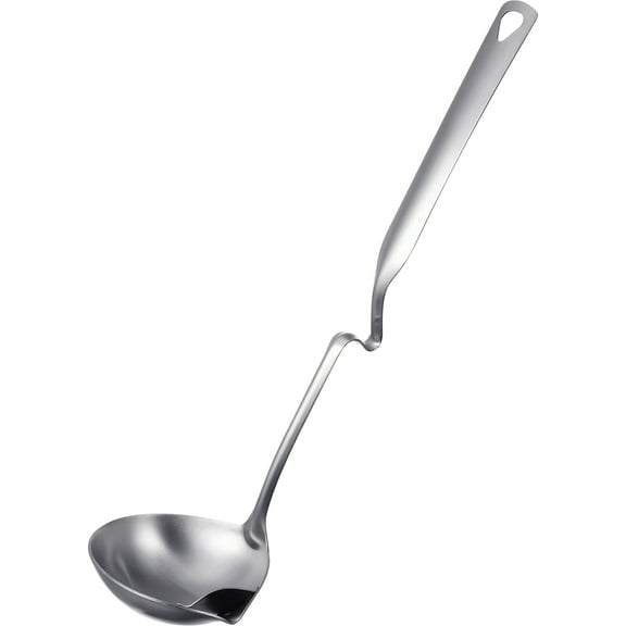 Monyance punch bowl ladle Stainless Steel Fat Separator Ladle Spoon Kitchen Utensil(12.01X3.54X0.79Inches)