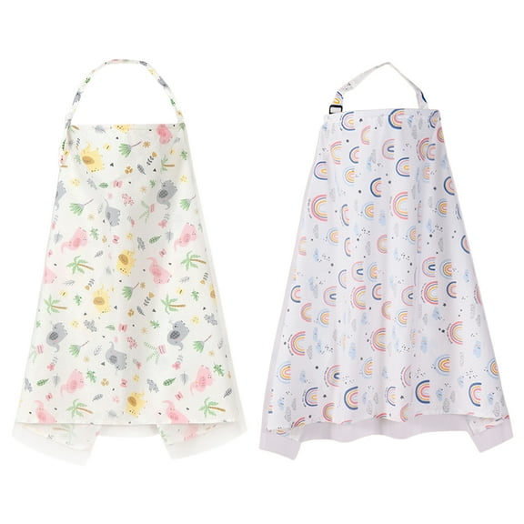 2pcs Cotton Nursing Towel – Breathable Adjustable Breastfeeding Cover for Moms, Lightweight and Comfortable