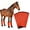 Orange, variant on Horse Fly Boots Set of 4 – Fine Mesh Fly Leggings for Horses, Loose Fitting & Non-Slip, Breathable Natural Air Flow, Reduces Stomping from Horsefly Nuisance