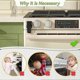 thumbnail image 3 of 1 Piece Updated Baby Safety Oven Lock, Child Safety Lock, Heat Resistance (Black), 3 of 5
