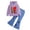 A18-H, variant on Hessimy Toddler Boys Girls Spring Summer 2Pcs Long Sleeve Soft Comfy Sleepwear Pajamas Tops Pants Casual Homewear, Lounge In Style(F,6-7 Years)