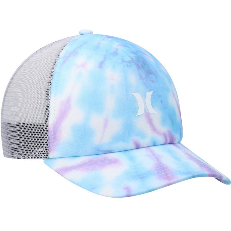Kaarsen vee software Hurley Women's Icon Trucker Hat Cap (Light Blue Purple Tie Dye) -  Walmart.com